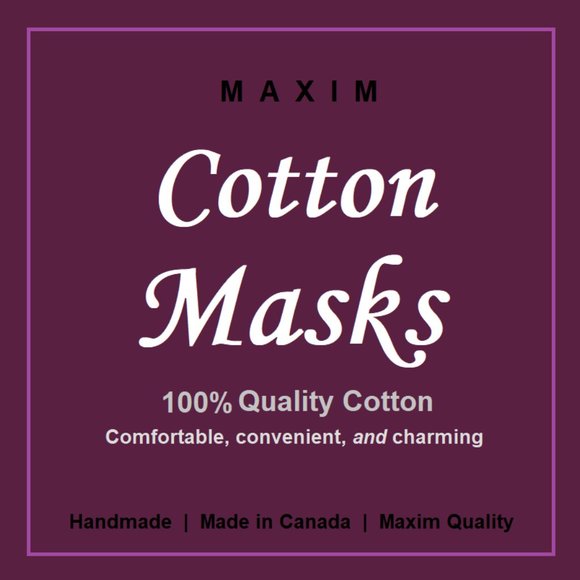 100% Cotton Quality Face Masks (Bookmark) - Picture 1 of 2